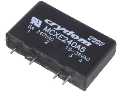 РЕЛЕ ПОЛУПРОВОДНИКОВО 18-36V AC 5A MCXE240A5
