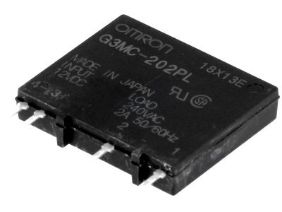 РЕЛЕ ПОЛУПРОВОДНИКОВО 9.6-14.4V DC 2A G3MC-202PL 12DC