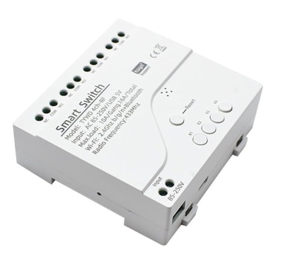 РЕЛЕ С WIFI SMART RF433 MHZ 4 КАНАЛА AC230V SMG-E0303