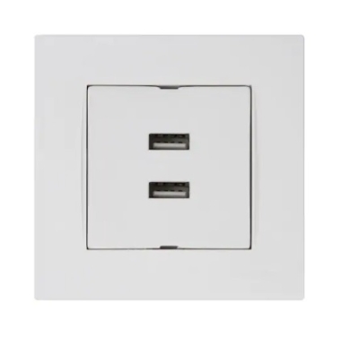 РОЗЕТКА КОНТАКТ ЗАРЯДНО USB 2 БРОЯ 5V 2.1A MUTLUSAN