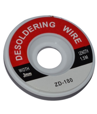 ШИРМОВКА ЗА РАЗПОЯВАНЕ (ОПЛЕТКА ЗА ПОЧИСТВАНЕ НА ПРИПОЙ) 3ММ