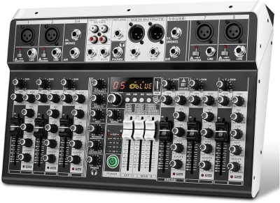 СМЕСИТЕЛ МИКСЕР ПРОФЕСИОНАЛЕН MP3/БЛУТУТ 8 КАНАЛА KP8 CLARITY