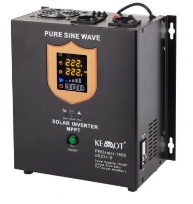 СОЛАРЕН ИНВЕРТОР С КОНТРОЛЕР 1800W СЪС СИНУСОИДАЛЕН ИЗХОД