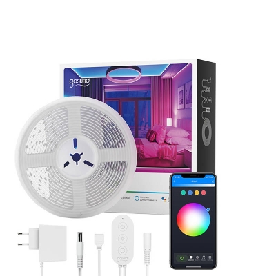 СВЕТОДИОДНА ЛЕНТА RGB С SMART WIFI УПРАВЛЕНИЕ 5 МЕТРА КОМПЛЕКТ GOSUND SL2