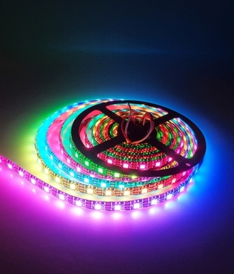 СВЕТОДИОДНА ЛЕНТА RGB WS2812-H-60(DC5V) ЦИФРОВО УПРАВЛЕНИЕ ВОДОУСТОЙЧИВА