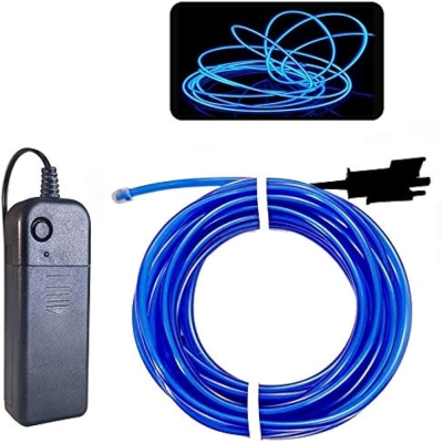 СВЕТОДИОДНА ЛЕНТА СИНЯ ЗА ИНТЕРИОРНО АМБИЕНТНО LED ОСВЕТЛЕНИЕ НА АВОМОМОБИЛ ИЛИ МЕБЕЛИ 3V 5М