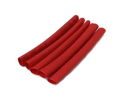 ТЕРМОСВИВАЕМ ШЛАУХ 6ММ/80ММ ЧЕРВЕН 5 БР