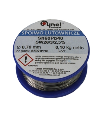 ТИНОЛ 0.1КГ/0.7MM CYNEL