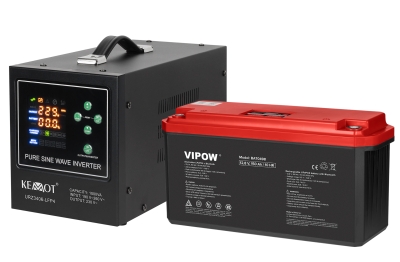 UPS ИНВЕРТОР KEMOT LFP4 РЕЗЕРВНО ЗАХРАНВАНЕ 700W ЧИСТА СИНУСОИДА КОМПЛЕКТ С ТЯГОВА БАТЕРИЯ LIFEPO4 150AH