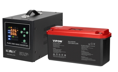 UPS ИНВЕРТОР KEMOT LFP4 РЕЗЕРВНО ЗАХРАНВАНЕ 700W ЧИСТА СИНУСОИДА КОМПЛЕКТ С ТЯГОВА БАТЕРИЯ LIFEPO4 200AH