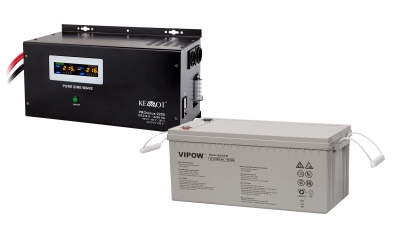 UPS ИНВЕРТОР KEMOT РЕЗЕРВНО ЗАХРАНВАНЕ 1600W ЧИСТА СИНУСОИДА С ТЯГОВА БАТЕРИЯ 200AH 1