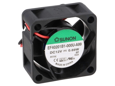 ВЕНТИЛАТОР 12V 40/40/20 2 ИЗВ SUNON EF40201B1-000U-A99