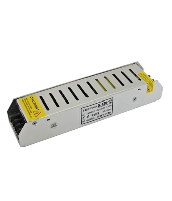 Захранване за LED осветление 12V/10А 120W малко