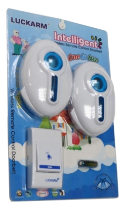 ЗВЪНЕЦ БЕЗЖИЧЕН D7620 1 БУТОН 2 ТЕЛА