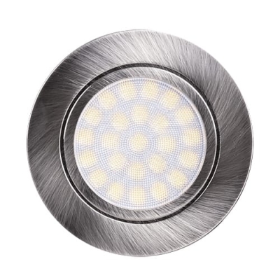 Мини LED луна за вграждане, 4W, 4200K, IP44, Сатиниран никел, 220V-240V AC, 60, Неутрална светлина, SMD 2835
