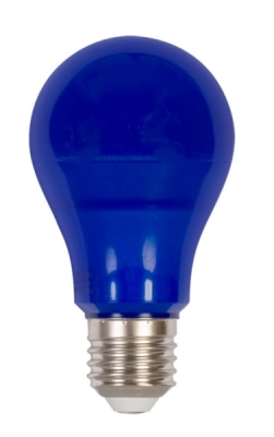 LED крушка 6W, E27, Синя светлина, 200, 220V-240V AC, Blue, SMD 2835