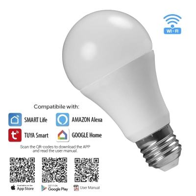 WiFi Smart LED крушка 8W, E27, RGB4200K, 270, 220V-240V AC