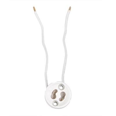 Порцеланова фасунга, Gu10, Бяла, 50 броя в пакет