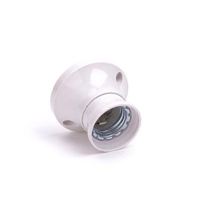 Фасунга НК, Стенна Права, Е27, 4А, 250V, Бяла