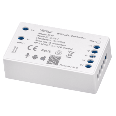 SMART 2.4G RF WIFI ДИМЕР ЗА ЕДНОЦВЕТНА LED ЛЕНТА 4X4A, 192W 12V, 12-24V DC