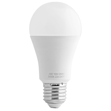 LED лампа крушка димираща, 10W, E27, 4200K, 220-240V AC, неутрална светлина