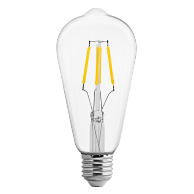 LED FILAMENT ЛАМПА КРУШКА, ДИМИРАЩА, 4W, E27, 4200K, 220-240V AC, НЕУТРАЛНА СВЕТЛИНА