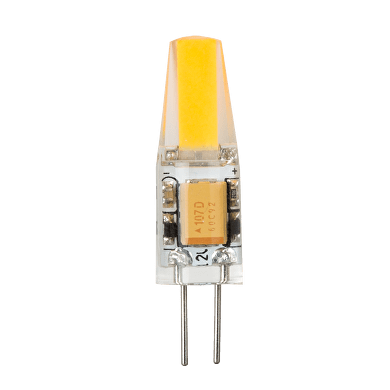LED ЛАМПА 1.5W, G4, 3000K, 12 V DC, ТОПЛА СВЕТЛИНА, COB, 1 БР.  БЛИСТЕР