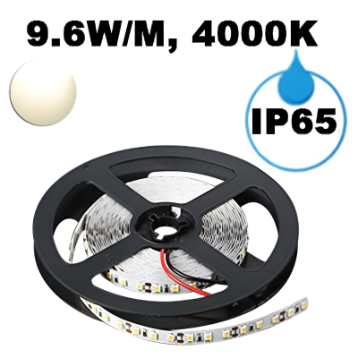 LED ЛЕНТА, 9.6WM, 4000K, 12V DC, SMD2835, 120 LEDSM, IP65