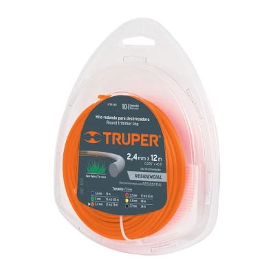 Корда за моторен тример, TRUPER  2,4 мм 12 м