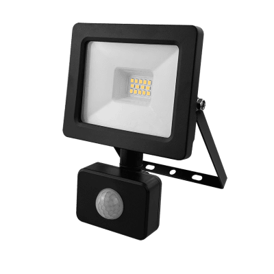 LED SLIM ПРОЖЕКТОР С ДАТЧИК ЗА ДВИЖЕНИЕ 10W, 4000K, 220-240V AC, IP44