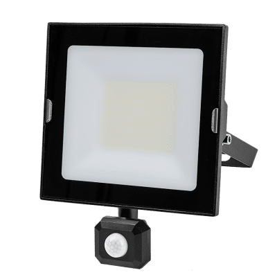 LED SLIM ПРОЖЕКТОР С ДАТЧИК ЗА ДВИЖЕНИЕ 50W, 4000K, 220-240V AC, IP44