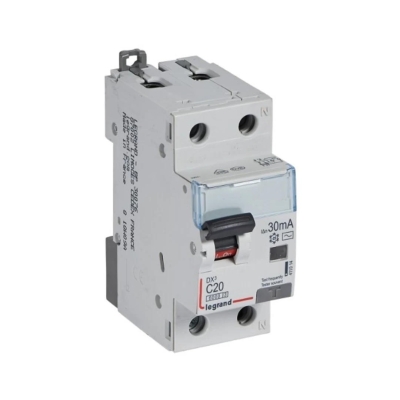 ДТЗ комбинирана DX3 1PN 25A крива C 30mA тип AC 6kA 2 мод. Legrand