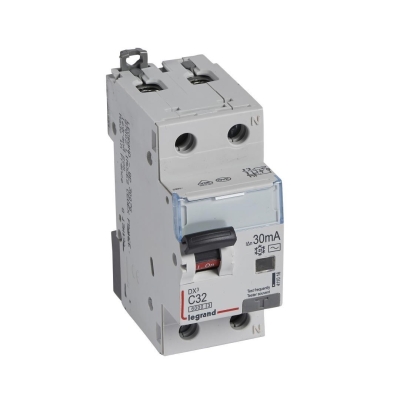 ДТЗ комбинирана DX3 1PN 40A крива C 30mA тип AC 6kA 2 мод. Legrand