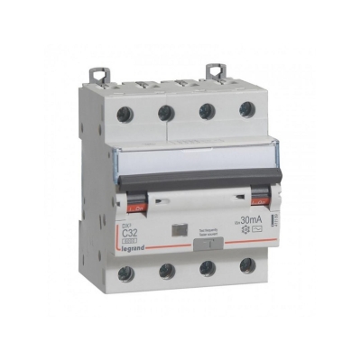 ДТЗ комбинирана DX3 4P 32A крива C 30mA тип AC 6kA 4 мод. Legrand