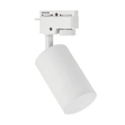 Тяло за релсов монтаж, стъклено, двупроводно, GU10, 220-240V AC, IP20, бяло