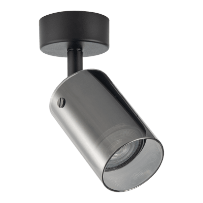 Тяло за таван, стъклено, GU10, 220-240V AC, IP20, черно