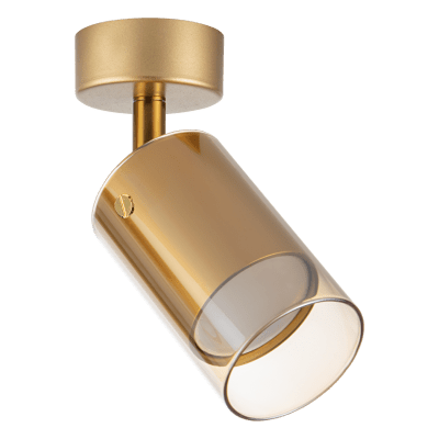 Тяло за таван, стъклено, GU10, 220-240V AC, IP20, злато