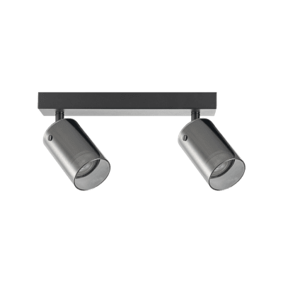 Тяло за таван, стъклено, 2XGU10, 220-240V AC, IP20, черно