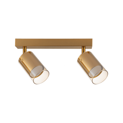 Тяло за таван, стъклено, 2XGU10, 220-240V AC, IP20, злато
