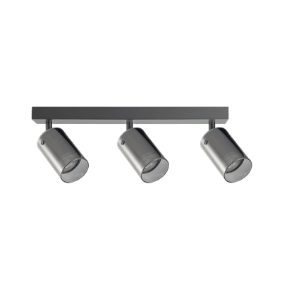 Тяло за таван, стъклено, 3XGU10, 220-240V AC, IP20, черно