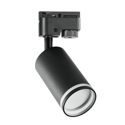 Тяло за релсов монтаж, двупроводно, GU10, 220-240V AC, IP20, черно