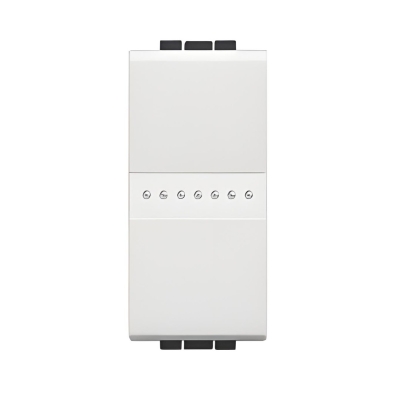 Кръстат ключ 1 мод. 10A аксиален цвят Бял LL Bticino