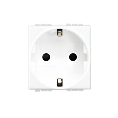 Контакт ШУКО 2PE 2 мод. 16A цвят Бял LL Bticino