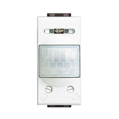 Датчик за движение PIR, 105, обхват 6m  h1.2m, LED  50W, изисква неутрала, 1 мод. цвят Бял LL Bticino