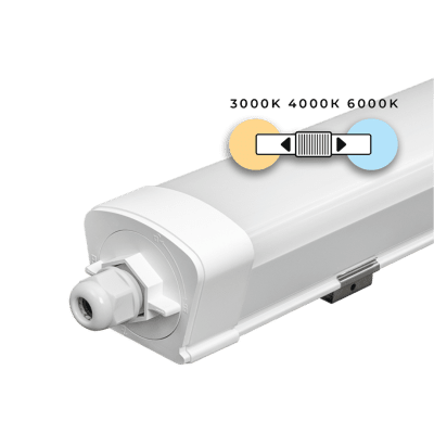 LED slim линейно осветително тяло 1.5m, IK08, 45W, CCT, 220-240V AC, IP65