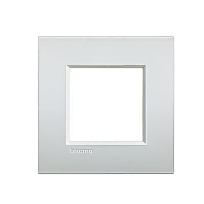 Рамка 2 мод. метална Pearl white AIR LL Bticino