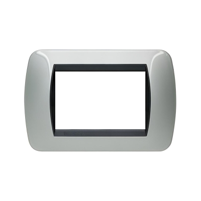 Рамка 3 мод. Light aluminium LL International Bticino
