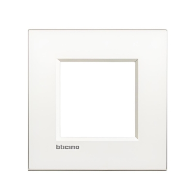 Рамка 2 мод. метална Pure white за обикновена конзола 50мм AIR LL Bticino