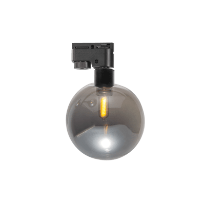 Тяло за релсов монтаж, стъклено, двупроводно, G9, 220-240V AC, IP20, черно