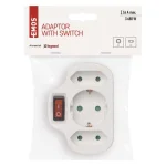 РАЗКЛОНИТЕЛ 220V 3 ГНЕЗДА EMOS С КОПЧЕ